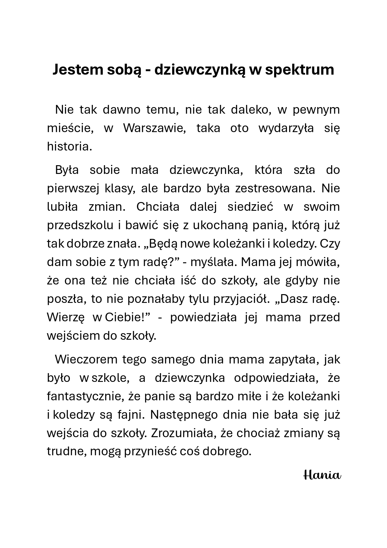 Hania, 9 lat